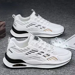 Summer Men Sneakers Mesh Breathable Air Cushion Running Sports Shoes Tennis Shoe Lightweight Non Slip Train Shoe Tenis Masculino