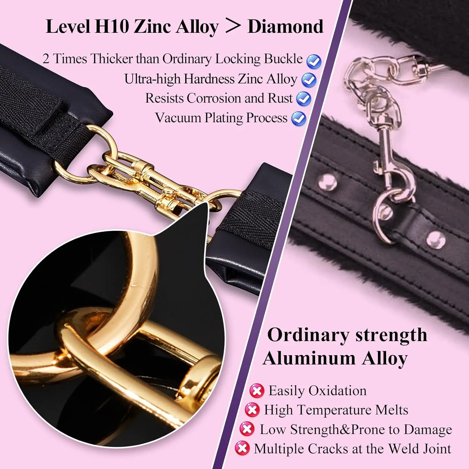 الجنس عبودية BDSM عدة القيود 4 قطعة مجموعات مع أصفاد قابل للتعديل المعصم الكاحل الكفة الوثن الكبار SM ألعاب الجنس لعب للمبتدئين #4