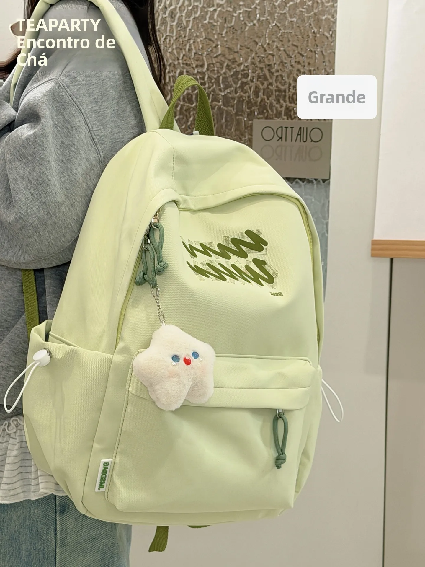 カジュアルトラベルバックパック-女性用-大学生-高校生-中学生-多用途-ダブルショルダーバッグ-シンプルスタイル-高い美的価値