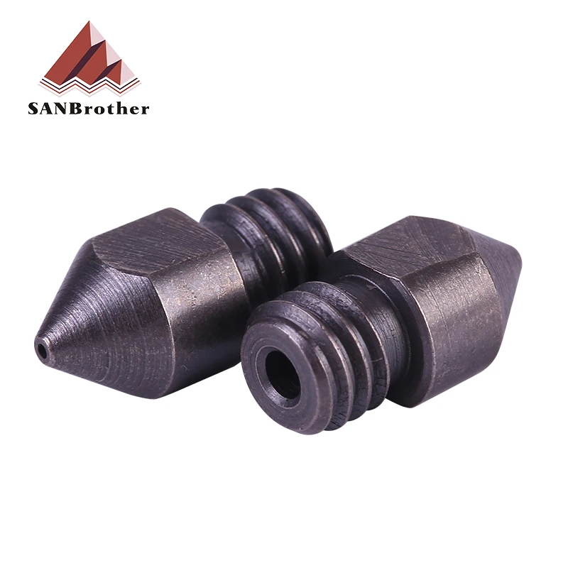 1/3/5 Pcs MK7 MK8 Nozzle Super Hard Steel Mold Steel Corrosion-Resistant Extruder Threaded 1.75mm 3D Printer Nozzle Ender3 Pro