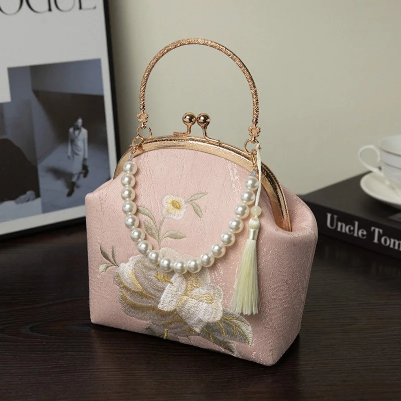 Single Shoulder Bag 2024 New Finished Retro Casual Chinese Style Embroidered Crossbody Bag Inner Bag and Hanfu Horse Face Skirt