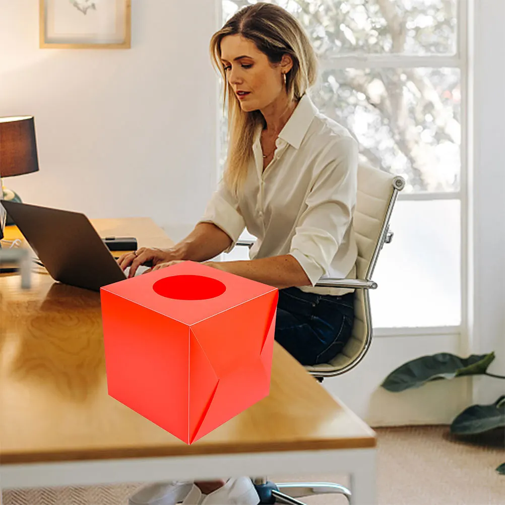 2pcs Raffle Box Lottery Ball Game Ticket Storage Case Multi-Functional Meeting Party Gathering Donation Voting Box