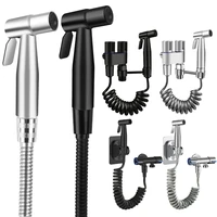 PISTOLA DE PULVERIZACIÓN de grifo de acero inoxidable, grifo de bidé de mano, pulverizadores de bidé de mano de acero inoxidable, rociador de agua cepillado