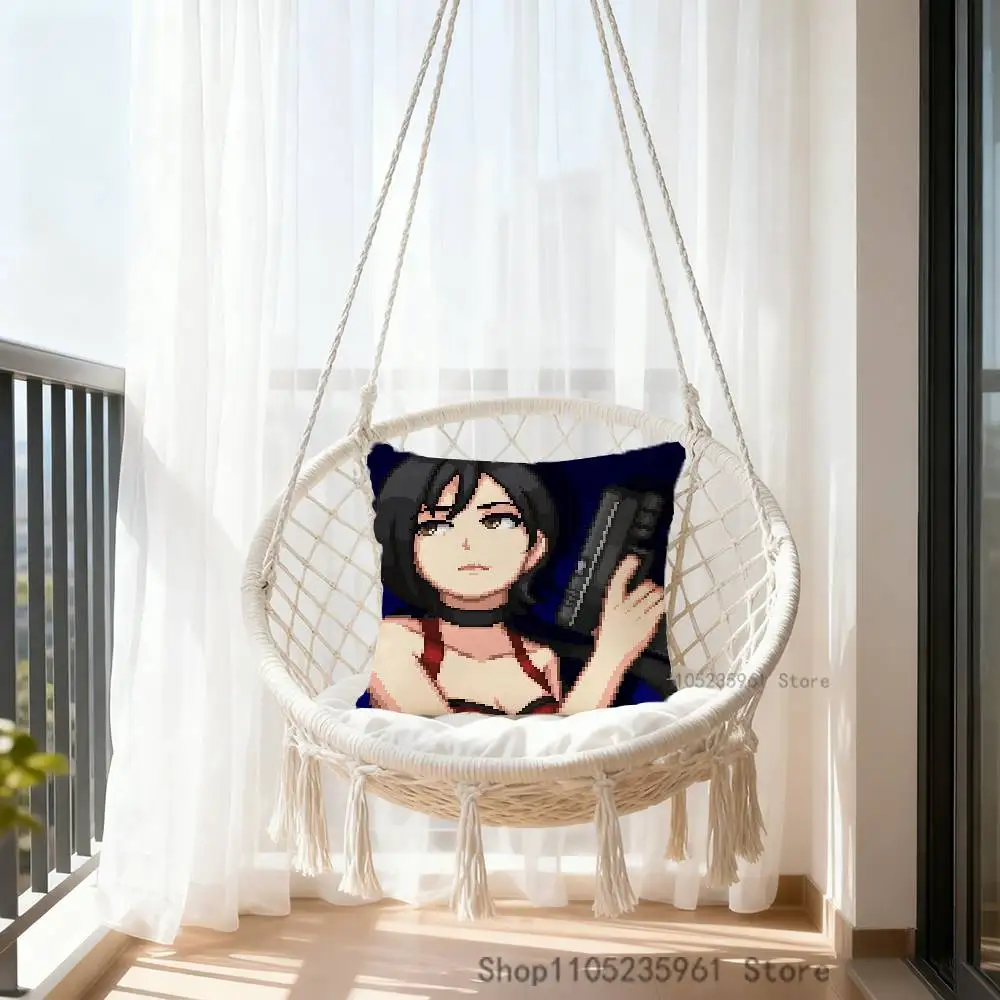 Ada Wong R-Resident E-Evil 4 Pillow Cases for Bedroom Living Room Sofa Home Decor Polyester Cushion Cover with Zipper