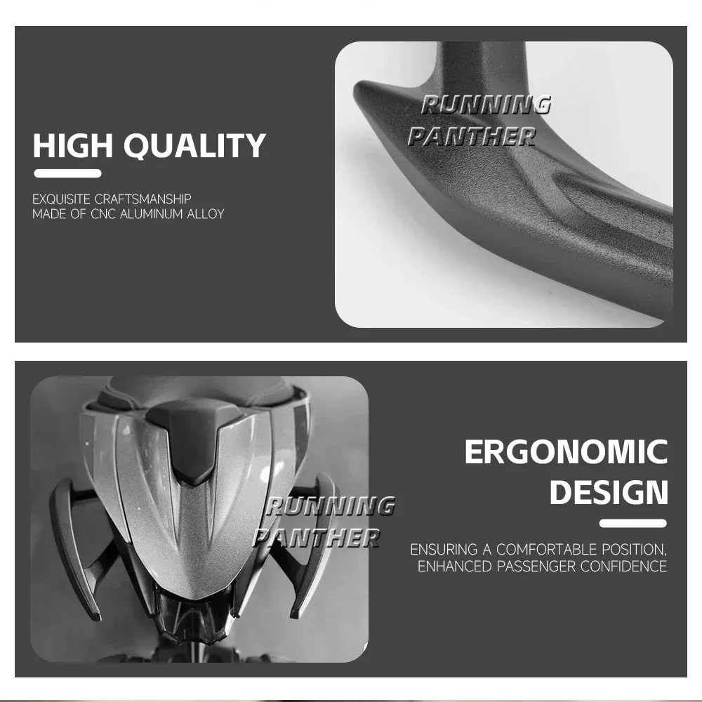 NEW Motorcycle Passenger Rear Armrest Grab Handle Seat Hand Handle Grab Bar For Street Triple 765RS 765R 765S 765 RS R S