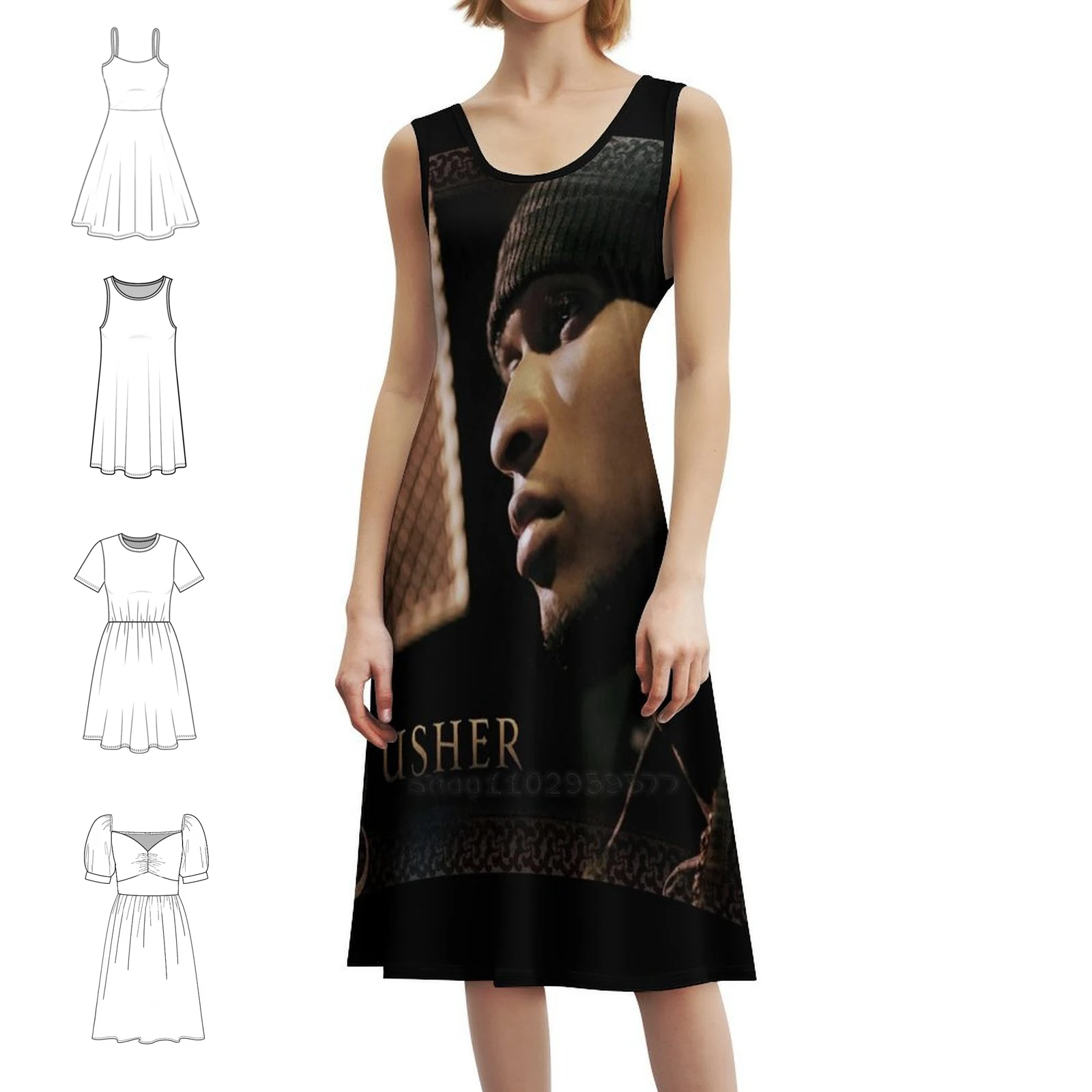 

Confessions Usher Women's Elegant Party Dress A-Line Dress With Short/Long/Sleeveless Options Confessions Usher Usher Usher