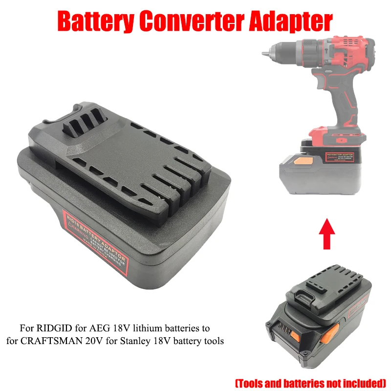 Battery Adapter for RIDGID for AEG 18V Lithium Batteries Converting To for CRAFTSMAN/Stanley 18/20V Lithium Battery Power Tools
