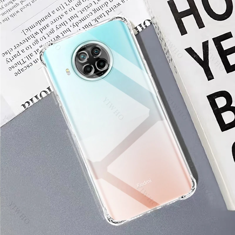 Clear Phone Case for Xiaomi Redmi Note 9 Pro 5G TPU Thickened Transparent Case for Redmi Note9 Shockproof Anti-scratch Covers