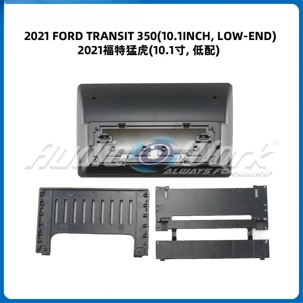 for 2021 FORD TRANSIT 350 LOW-END 10.1 Inch Car Frame Fascia Adapter Android Radio Dash Fitting Panel Kit Navigation