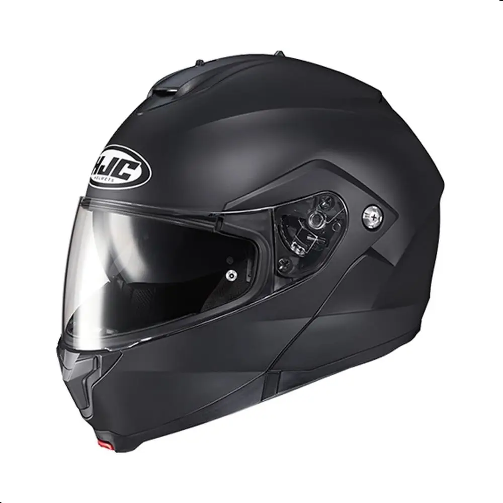 

C91 Solid ular Motorcycle Helmet with HJ-17 Pinlock Shield, DOT Approved (Semi lat Black, Large)