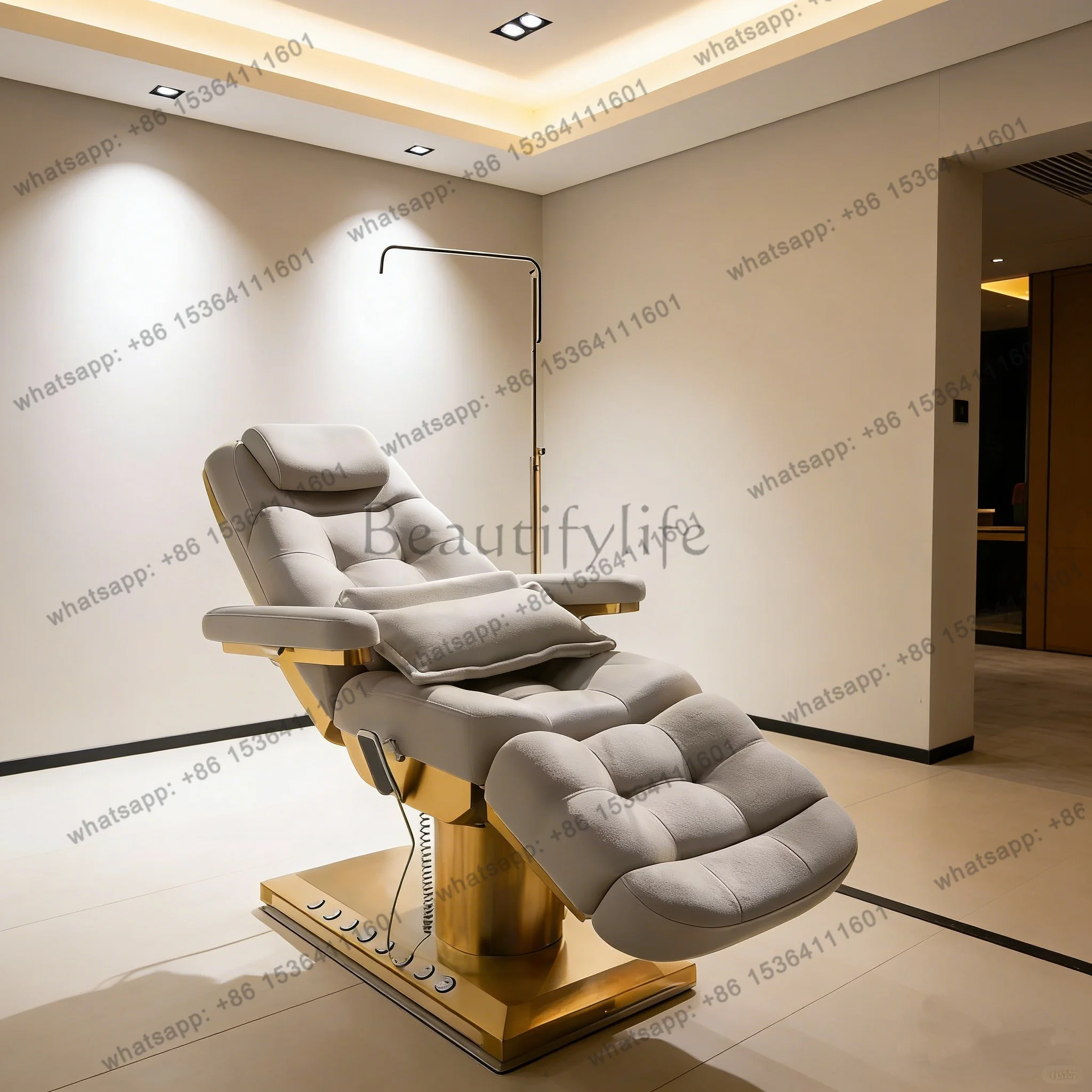 Modern Electric Lash Facial Bed for Beauty Salon Furniture Luxury Massage Tables & Beds Electric Vibrator Massage Bed