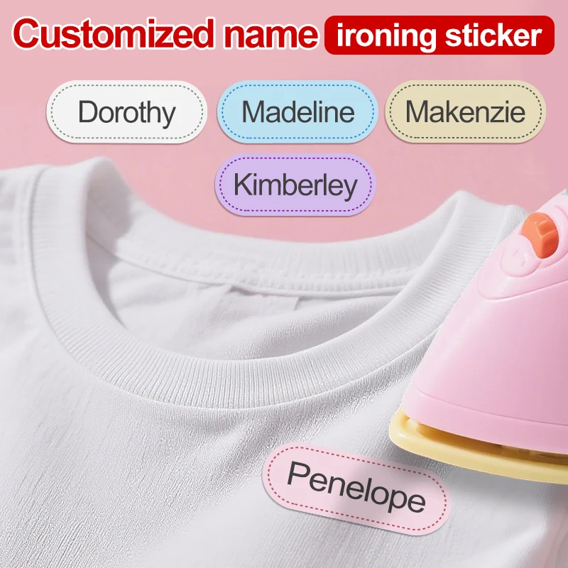 تخصيص علامات أسماء الأطفال للوازم المدرسية - ملصقات مقاومة للماء ومخيطة للزي الرسمي وحقائب الظهر والملابس والمتينة #1