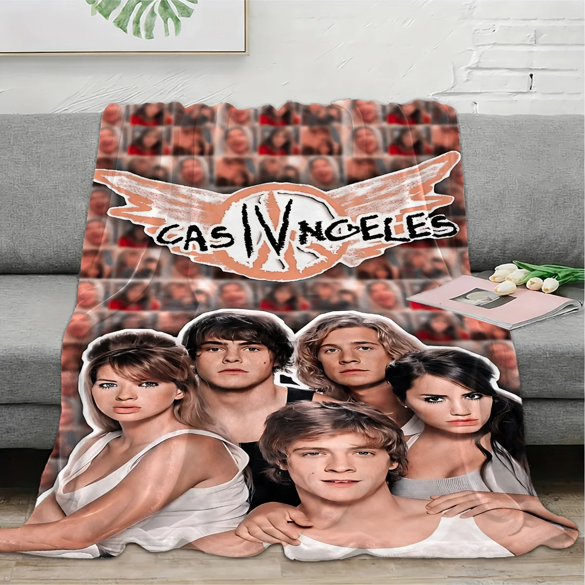 Customize Almost Angels Inspired Flannel Blanket, Soft and Durable for All-season Use. Suitable for Home, Office, and Car. An Id