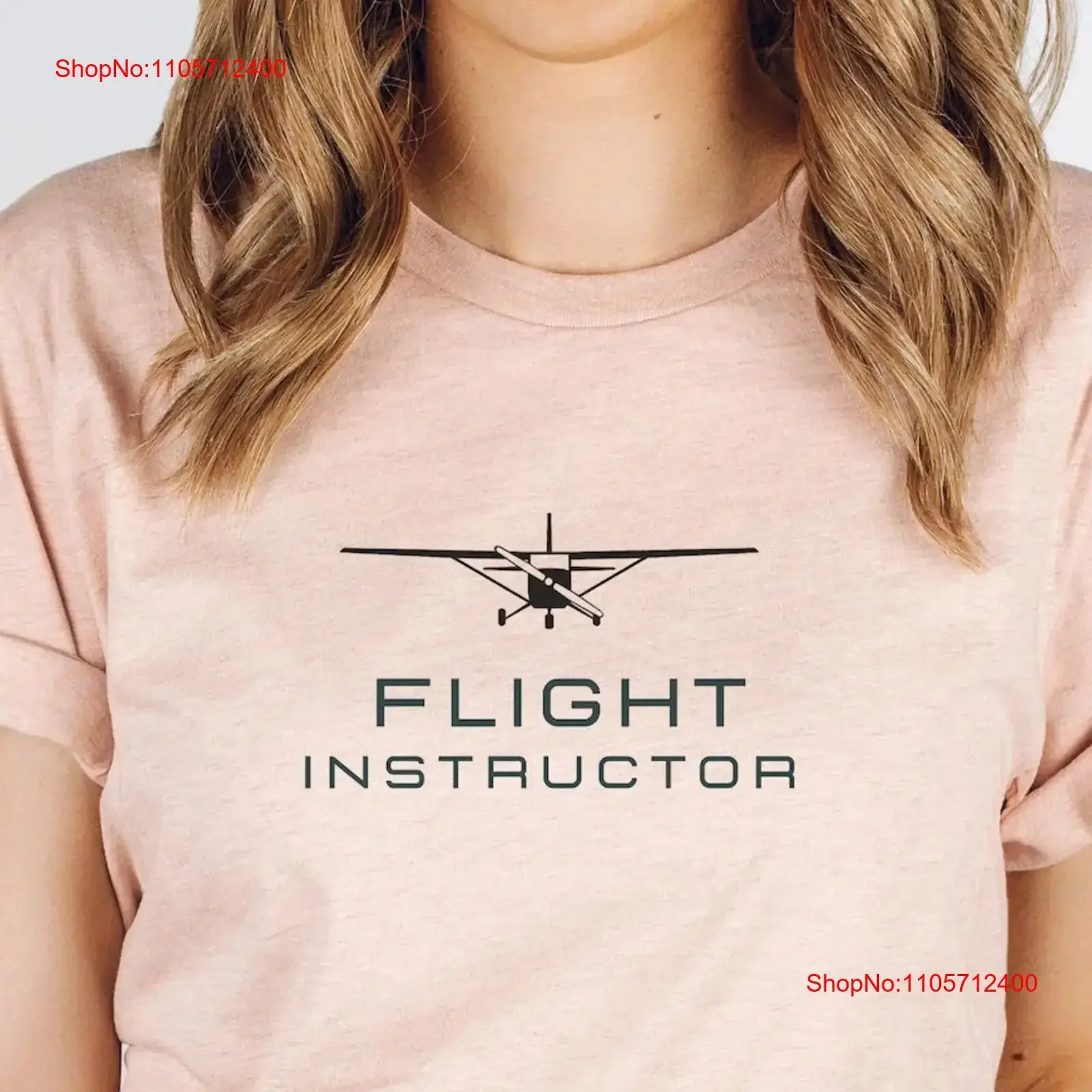 Flight Instructor T Shirt CFI Pilot Airplane Aviation Female General vintage Washed Stretched homme Stylish graphic Slightly