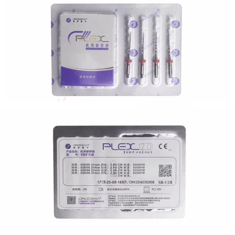 

20pcs / 5 Piece 4 TAPER-SIZED Dental Niti Material Retreatment Files Rotary Files For Root Canal Cleaning Dentistry Endo files