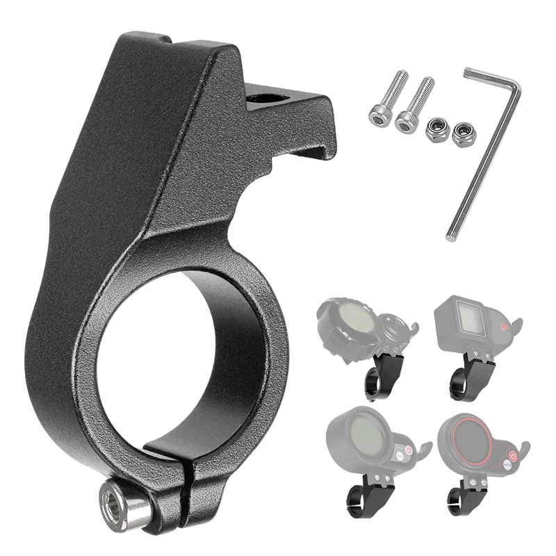 Electric Scooter Display Aluminum Fixed Bracket Scooter Instrument Bracket For 22Mm Diameter Handlebar Display Parts Black