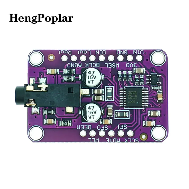 5 uds módulo DAC 1334 UDA1334A I2S DAC placa de módulo decodificador de Audio estéreo para Arduino 3,3 V - 5V