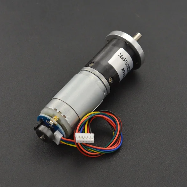 

12V DC geared motor 143rpm with encoder