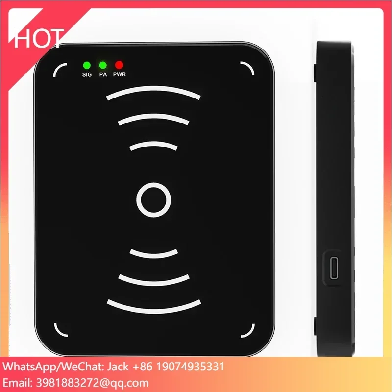 FCC access control card readers  USB desktop UHF RFID reader/writer for fast  UHF tags/labels/cards reading and writing