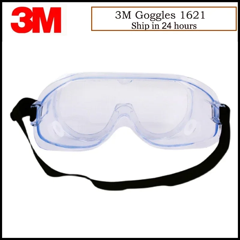 3M 1621 Dust Chemical Goggles Working Safety Glasses Anti-acid Safety Glasses Anti-wind G82302