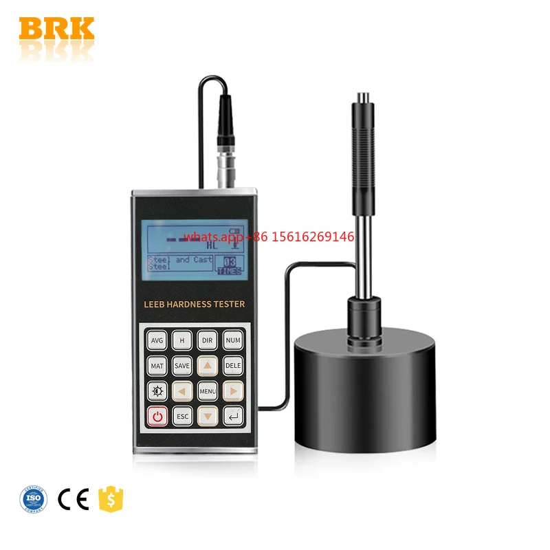 

Portable Leeb Tester for Metals Hardness Testing Machine with Block Richter Brinell Shaw Roche HRA HRB HRC