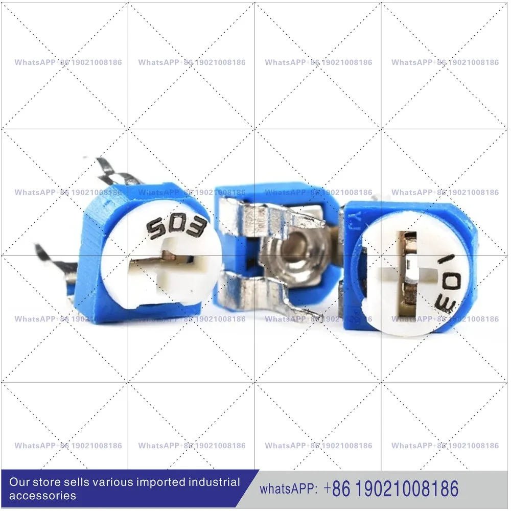 (500Pcs) RM065 Horizontal blue and white adjustable potentiometer resistor 101/501/102/103/201/503