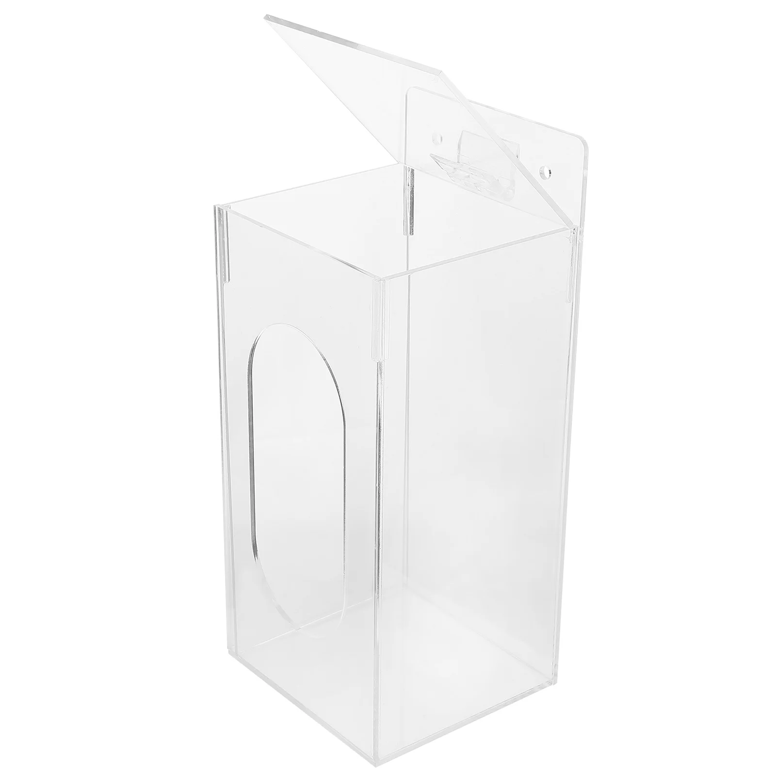 

Wall Mounted Glove Storage Rack Acrylic Clear Mask Dispenser Face Holder Box Office Disposable Organizers Gloves