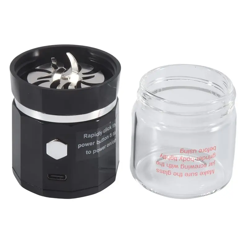 Mini Electric Grinder Portable Vanilla Grinder USB Rechargeable Mill With A Cleaning Brush For Tea Rosemary-A21R