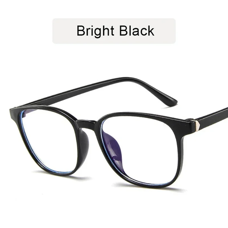 Retro Mens Glasses Frame Fashion Computer Eyeglasses Frame Women Anti-blue Light Transparent Artistic Decoration Glasses