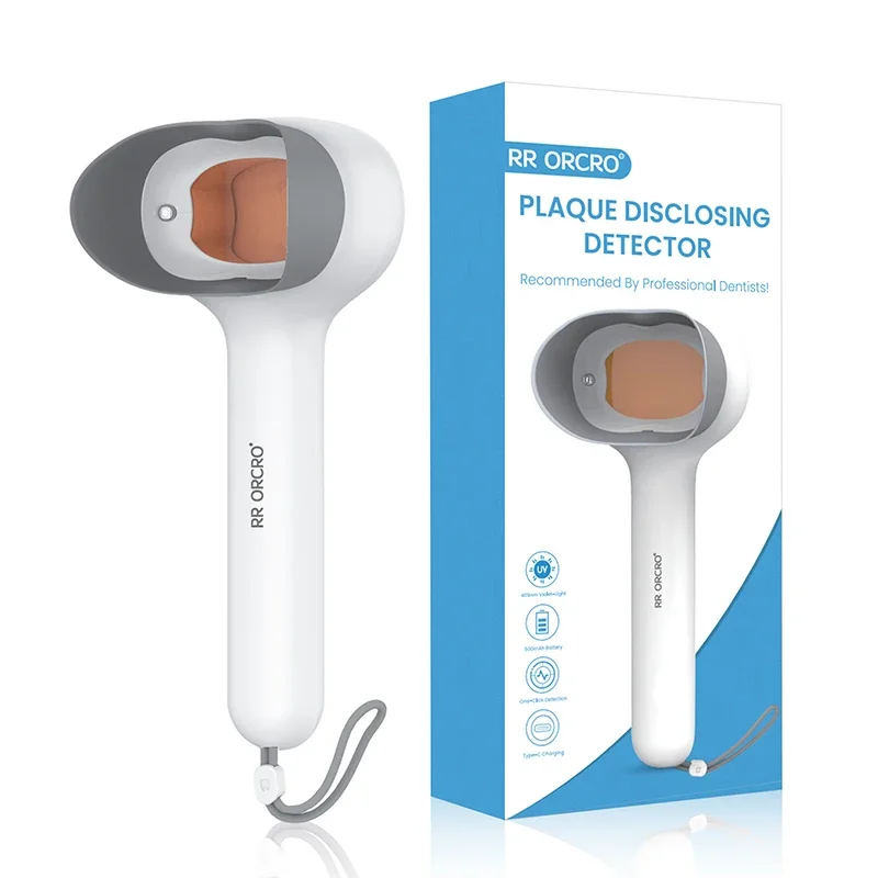 Dental Plaque Detector Dental Cleanliness Status Detector Lamp Instant Display Tooth Calculus Disclose Correcting Brushing Habit