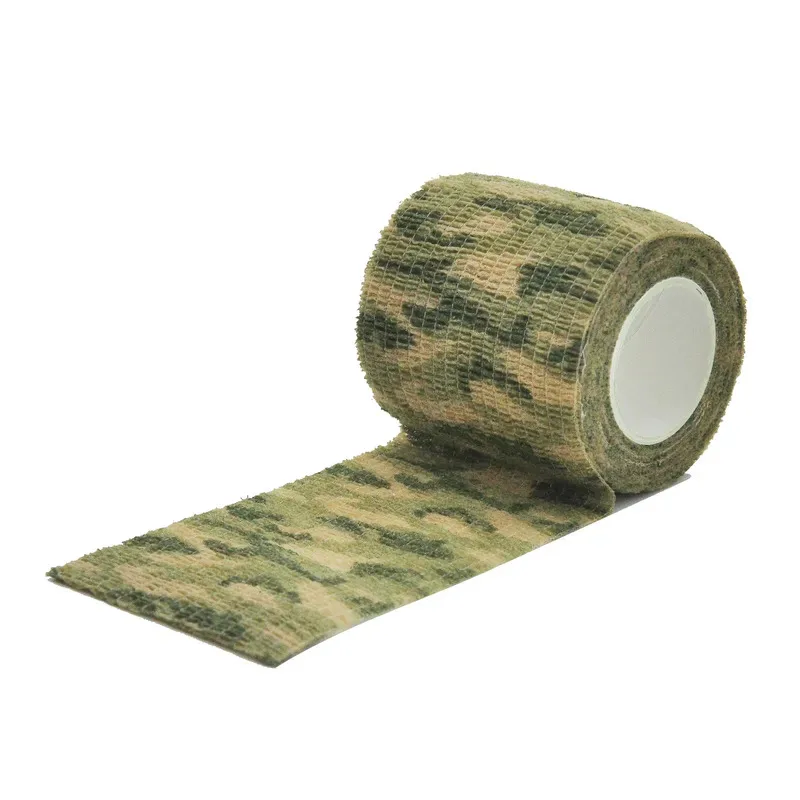 10/20 pcs grassland Elastic Outdoor Hunting Camouflage Stealth Tape Waterproof Wrap Durable Self Adhesive Elastic Bandage view 5