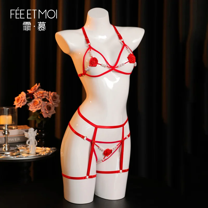 BDSM Driepunts erotische kleding, erotische accessoires, verleiding, warm ondergoed, gebundelde rollenspelproducten voor volwassenen