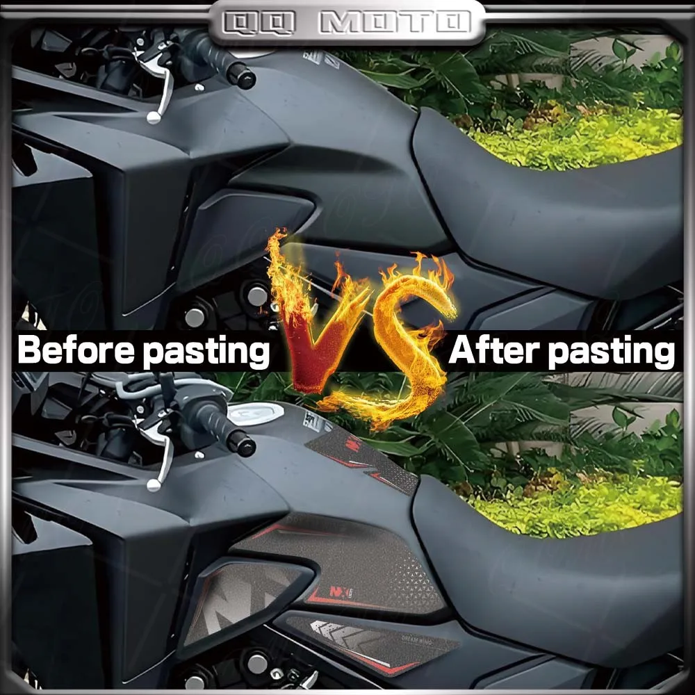 For NX400/500 nx400/500  Fuel Tank Pad Sticker Motorcycle Tank Protection Thick Frosted Decals Waterproof Decorative Accessories