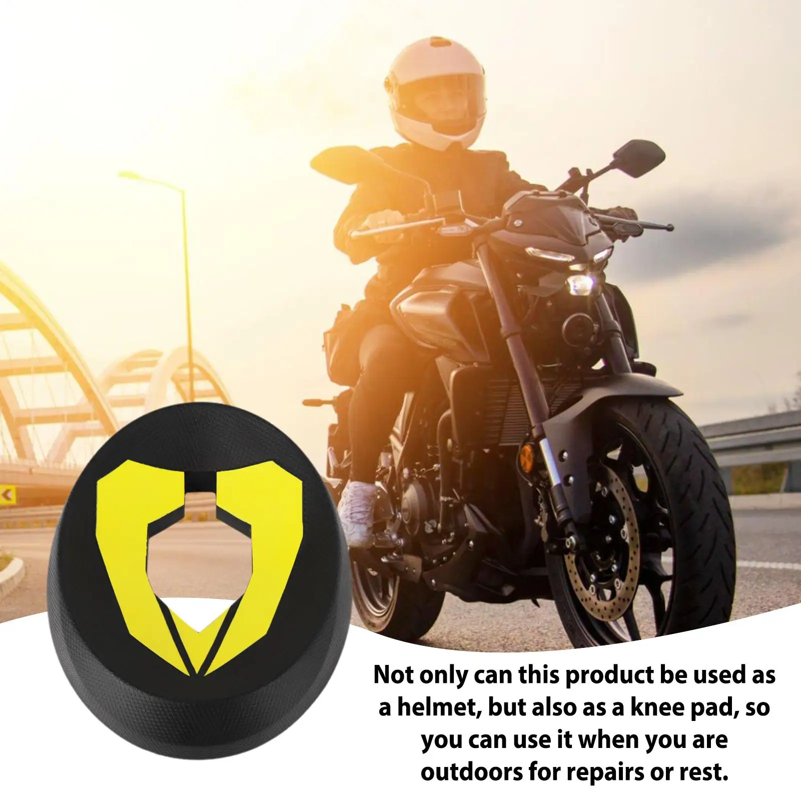 Support de casque de moto rond multifonctionnel en forme de donut, coussin de support pour casque de moto, support de base ﻿
