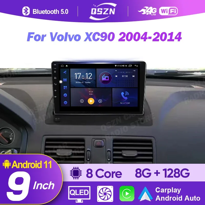 

9" For Volvo XC90 2004 - 2014 Car Radio Autoradio Multimedia Video Player Navigation GPS Android Auto Navigation Carplay Stereo