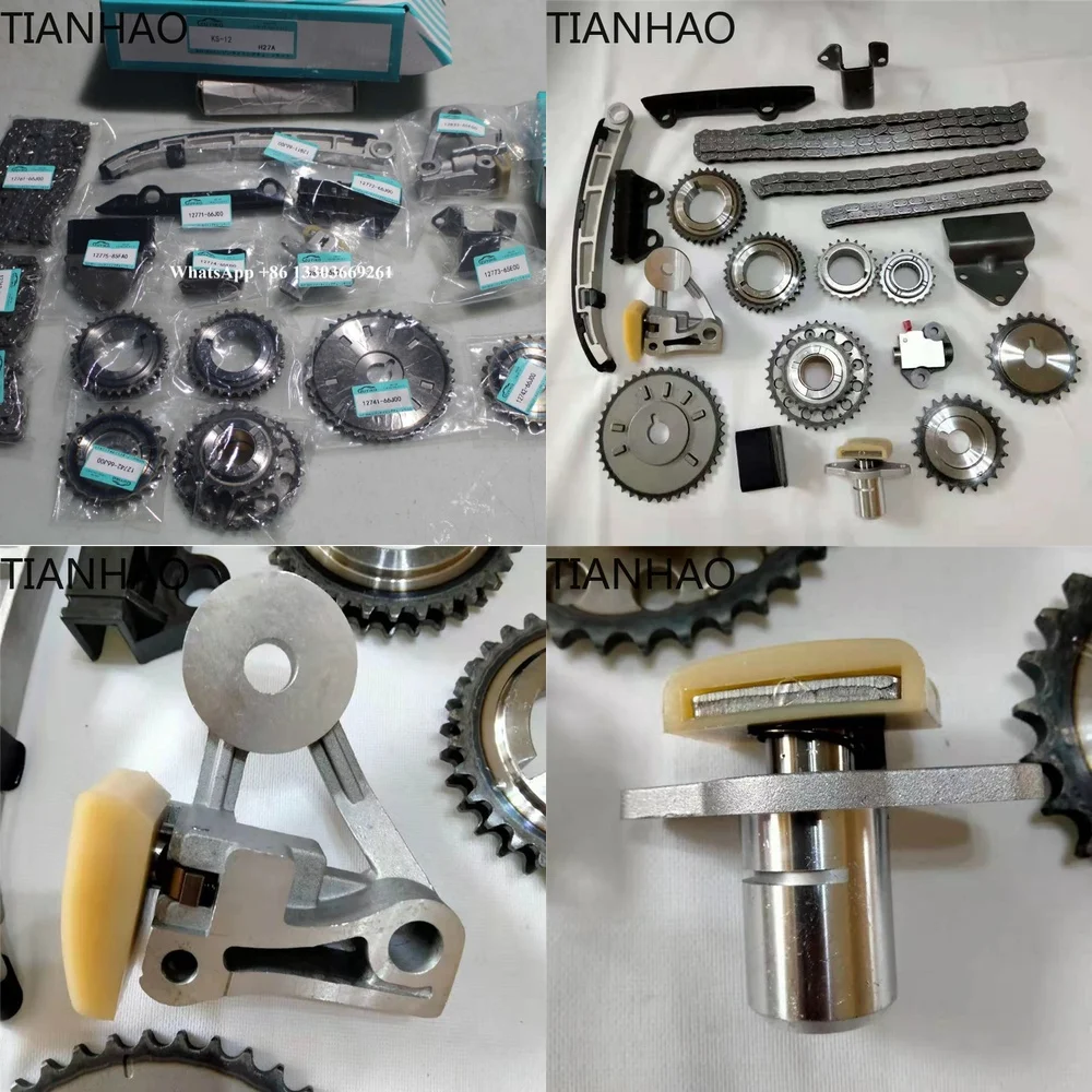 Kit de Reparación de Distribución para Motor H27A para Suzuki, Juego de Servicio de Correa de Distribución KS12 1276185FA0 Compatible con Motor Automotriz