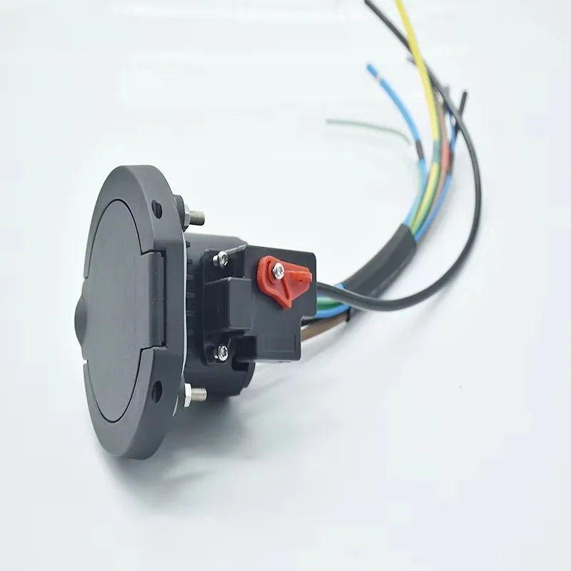 Picture 5: Type 2 16A 32A Charging Pile Electrical Female Socket Type 2 EV Connector Adpter Socket