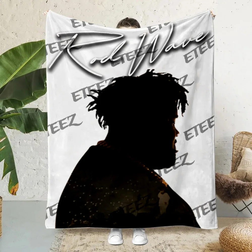 Rapper Rod Wave Pop Singer Printed Blanket Picnic Blankets Warm Blanket Soft and Comfortable Blanket Home Travel Birthday Gift image 2
