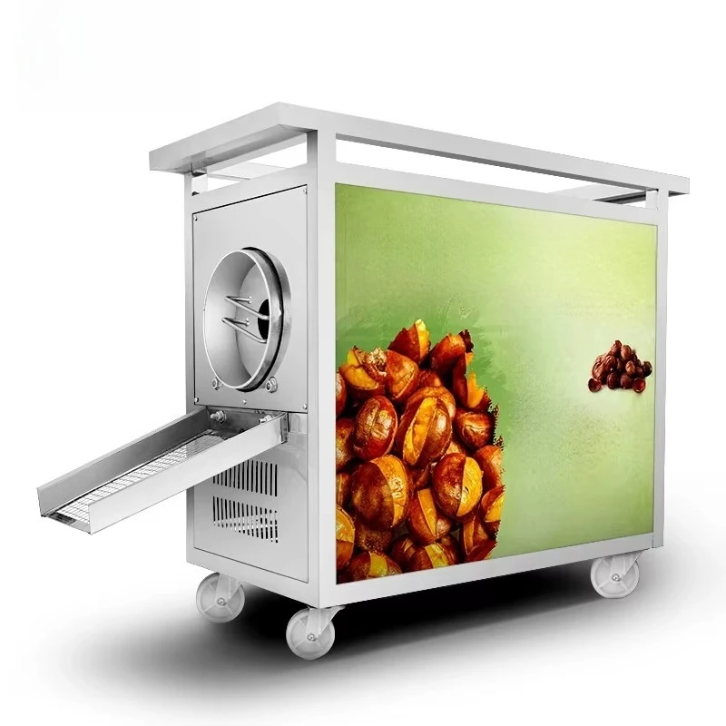 Factory Direct 2026 Stainless Steel Small Machine Electric Gas Drum Pistachio Flour Machine Roast Peanut Roaster and Sand