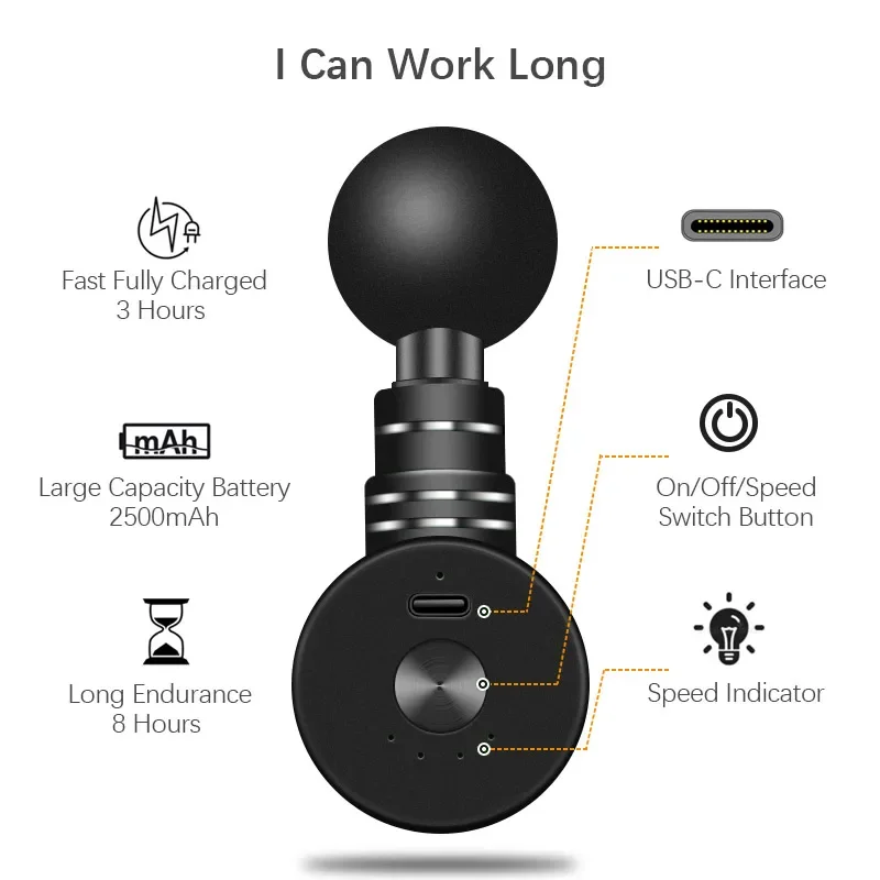 

Electric Mini Massage Gun Massager for Body Massage Relaxation Deep Muscle Vibration Muscle Relaxation Fascia Gun Electric Body