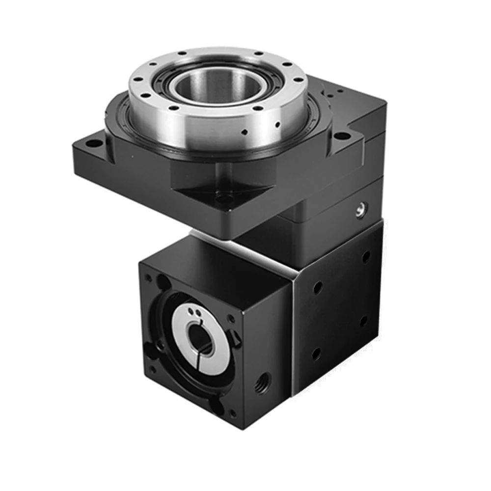 Hollow หมุนแพลตฟอร์มมุมขวาเกียร์สําหรับ NEMA 17 Stepper 23 34 60 80 เซอร์โวมอเตอร์เปลี่ยน DD มอเตอร์ CAM Indexing Disc