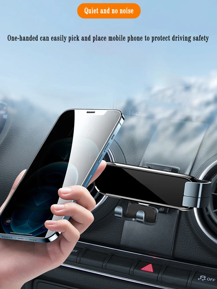 Auto Handy Halter Für Audi A3 S3 8V 2014-2025 Air Vent Halterungen Stehen GPS Schwerkraft navigation Halterung Auto Zubehör – Detail 8
