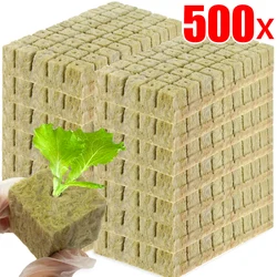 500/50x Stonewool Hydroponic Grow Media Cubes Garden Seedling Block Water Cultivation Seed Sowing Germination Culture Substrate