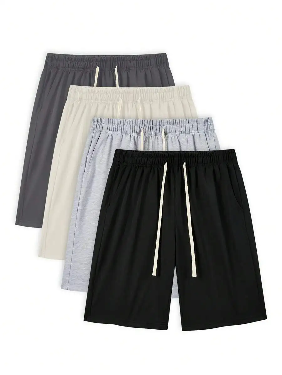 

Mens Casual Sports Shorts Elastic Waist Quick Dry Polyester Outdoor Hiking Fitness Pants
