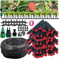 Garden Drip Irrigation 1/4'' 13cm Sprinkler Automatic Watering System Kit for Bonsai Pot Plant Flower Vegetable Greenhouse