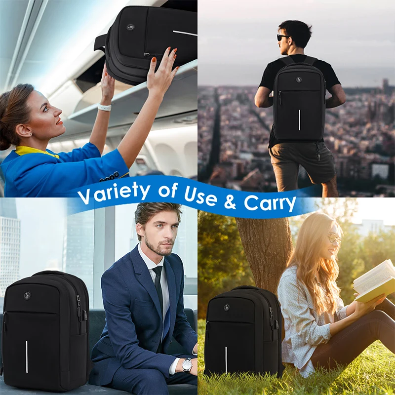 OIWAS Travel Laptop Backpack Lightweight Business Work Bag for Men 15.6inch Backpack with USB Port 32.8L Large Laptop Back pack