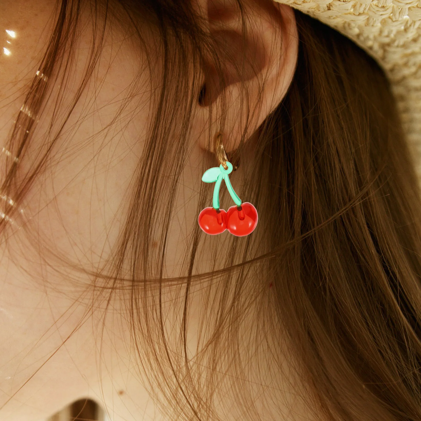 

10 шт. акриловые подвески с вишней, объемные аксессуары для изготовления ювелирных изделий, кулон, ожерелье, браслет, сделай сам, ремесленное украшение, подвеска с вишней