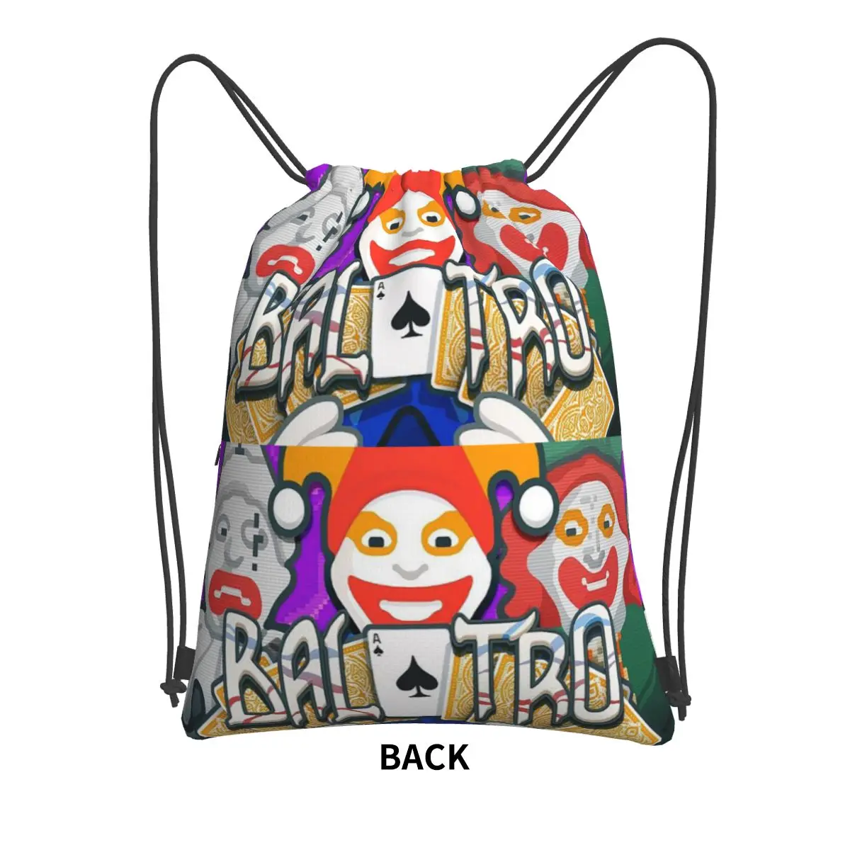 Balatro Playing Card Jocker Lusty Joker Backpacks Casual Drawstring Bags Shoes Bag Book Bags for Man Woman Students