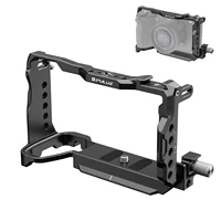PULUZ para Sony A6700 plataforma estabilizadora de jaula de cámara de Metal aleación de aluminio con orificios para tornillos 1/4 y 3/8 para Sony A6700