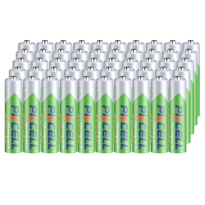 50PC PKCELL NI-MH AAA Rechargeable Batteries Low Self Discharge1.2v 850mAh AAA battery  1200 TimesFor Camera Toys Remote Control